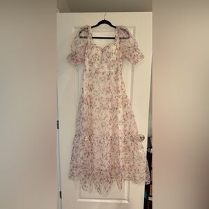 Floral Corset Maxi Dress